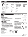 All-Pro FES0650LPCW Instructions / Assembly