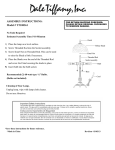 Dale Tiffany TT100361 Instructions / Assembly