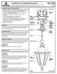 Sea Gull Lighting 6016-12 Installation Guide