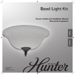 Hunter 99158 Use and Care Manual