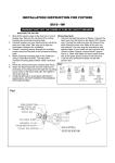 AF Lighting 8619-1W Instructions / Assembly