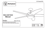 Westinghouse 7255700 Use and Care Manual