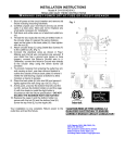 Minka Lavery 9142-291 Installation Guide