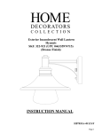 Home Decorators Collection HB7055A-48 Instructions / Assembly