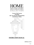 Home Decorators Collection HB7048A-34 Instructions / Assembly