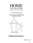 Home Decorators Collection HB7051PA-246 Instructions / Assembly