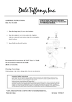 Dale Tiffany TT12426 Instructions / Assembly