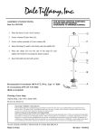 Dale Tiffany GB11259 Instructions / Assembly