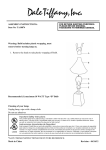 Dale Tiffany TA10874 Instructions / Assembly