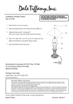 Dale Tiffany 8706 Instructions / Assembly