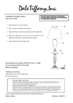 Dale Tiffany GT11222 Instructions / Assembly