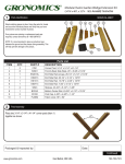 Gronomics MRGW 34-48 EXT Instructions / Assembly