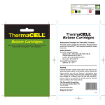 ThermaCELL C-2 Instructions / Assembly