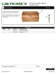 Gronomics VGS 33-23 Instructions / Assembly