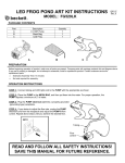 Beckett FG529LK Instructions / Assembly