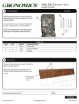 Gronomics TNK 48-80 Instructions / Assembly