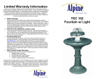 Alpine TEC102 Instructions / Assembly