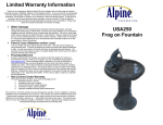 Alpine USA250 Instructions / Assembly