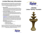 Alpine USA264 Use and Care Manual