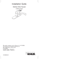 KOHLER K-15073-P-96 Installation Guide