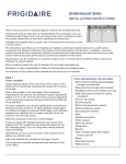 Frigidaire FPUR3219-D1010 Installation Guide