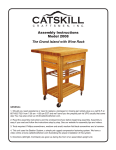 Catskill Craftsmen 2008 Instructions / Assembly
