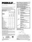 Peerless P18550LF-SS Instructions / Assembly