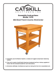 Catskill Craftsmen 1470 Instructions / Assembly