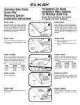 Elkay PSRQ22193 Installation Guide