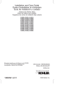 KOHLER K-6584-20 Installation Guide