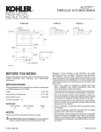 KOHLER K-14572-FC-0 Installation Guide