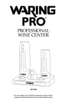 Waring Pro WC400 Use and Care Manual