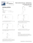 Fontaine MFF-RSPK-ORB Installation Guide