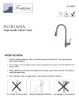 Fontaine SFF-ADRK1-BN Installation Guide