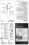 American Standard 7009SSF Installation Guide