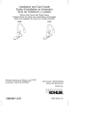 KOHLER K-597-CP Installation Guide