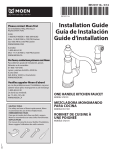 MOEN S72101SRS Installation Guide