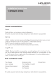 HOUZER PGT-4322-1 Installation Guide