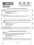 Delta 26C3934 Installation Guide