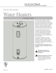 Rheem XE50M12EC45U0 Instructions / Assembly