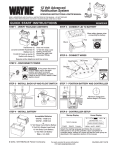 Wayne WSM3300 Instructions / Assembly