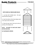 Buddy Products 0821-32 Instructions / Assembly