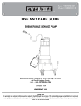 Everbilt RSE50W-HD Use and Care Manual