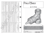 Pfister 014300A Instructions / Assembly