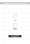 Hansgrohe 27458833 Instructions / Assembly
