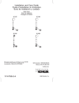 KOHLER K-7147-AF-BV Installation Guide