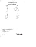 KOHLER K-974-CP Installation Guide