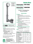 Watco 598-PP-BRS-CP Instructions / Assembly