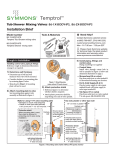 Symmons 86-2X-BODY Instructions / Assembly