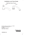 KOHLER K-72778-SN Installation Guide